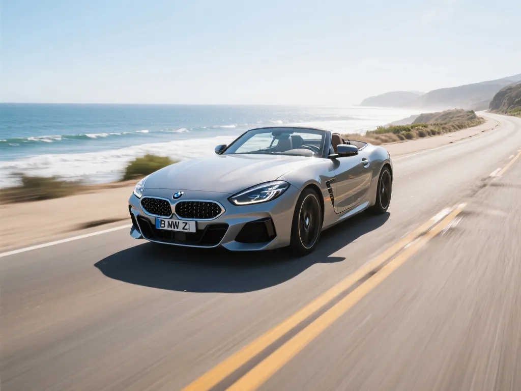 宝马Z4 Roadster 2021驰骋在海岸公路上